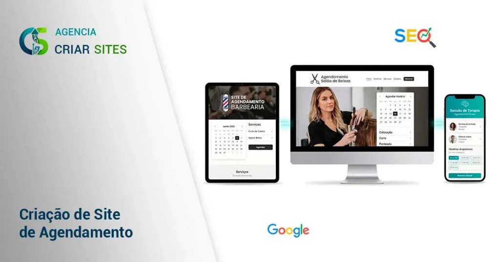 Criação de Site de Agendamento Otimizado para Desempenho.