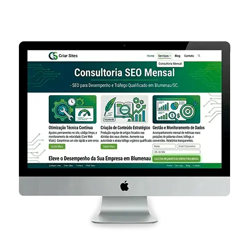 Consultoria SEO Mensal em Blumenau e Região - Criar Sites Agência de SEO e Criação de Sites em Blumenau/SC